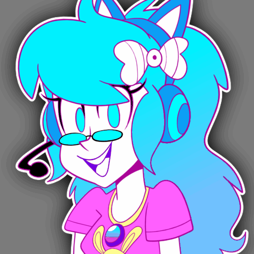 A GIF of my ghost OC Pepper bobbing up and down. Animated by Zeurel